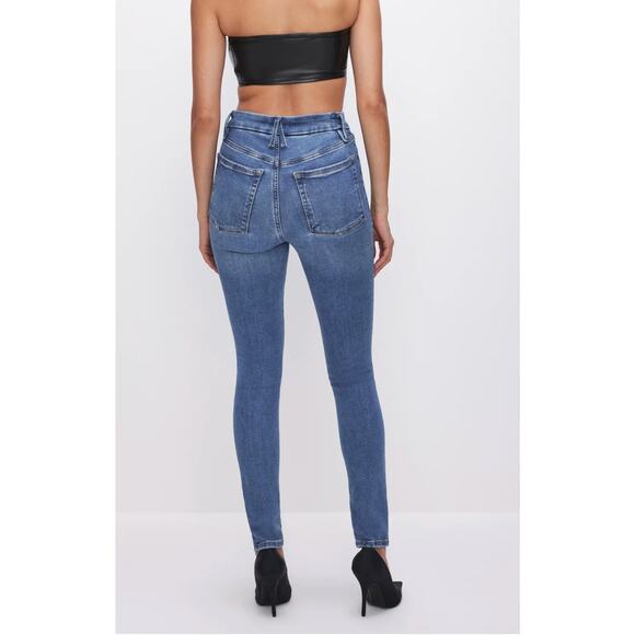 Good American Power Stretch Pull On Skinny Jeans Size S - Picture 3 of 10